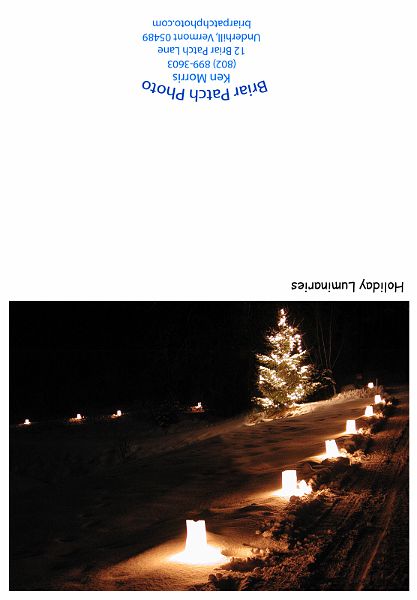 Luminaries_PC240006.jpg - Holiday Luminaries, Briar Patch Lane, Underhill, Vermont