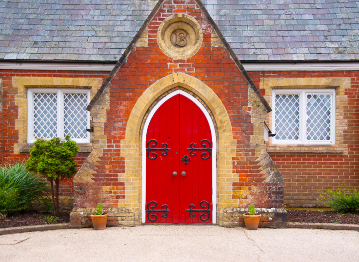 ChurchDoor_DSC05753.jpg - #0139_Red Church Door, Burley, New Forest, England