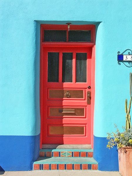 Door-PICT5113-w.jpg - #0106_Red Door, Old Town Tucson, AZ