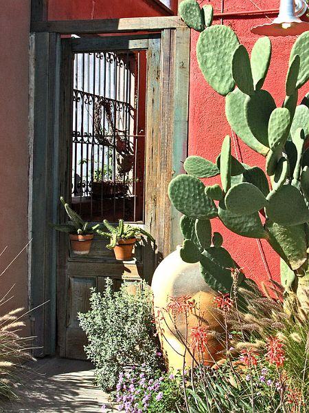 Door-pict5122-w.jpg - #0097_Open Catcus Doors:  In Old Town Tucson, Arizonia.