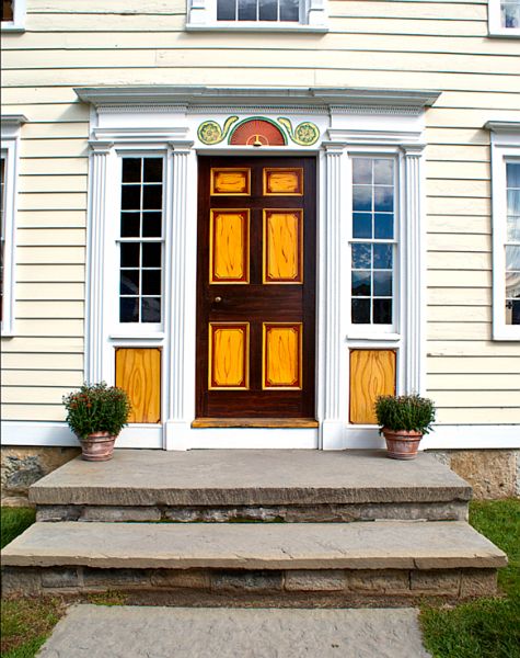 Door_DSC00382.jpg - #0122_Painted Door, Farmer's Museum, Cooperstown, New York