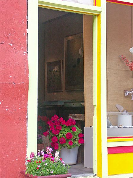 window--geranium-pink-w.jpg - #0117_Doorway in Silver City, New Mexico