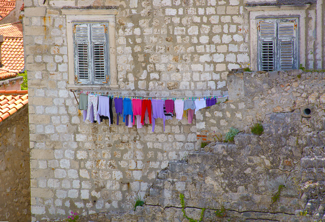 Laundry_Dubrovnick_4235_landscape.jpg - "Laundry - Dubrovnick" -- Old Town Dubrovnick, Croatia - May 2015