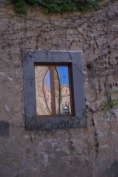 Church Reflection Window 6874 Cicita di Bagnoregio, Italy.jpg