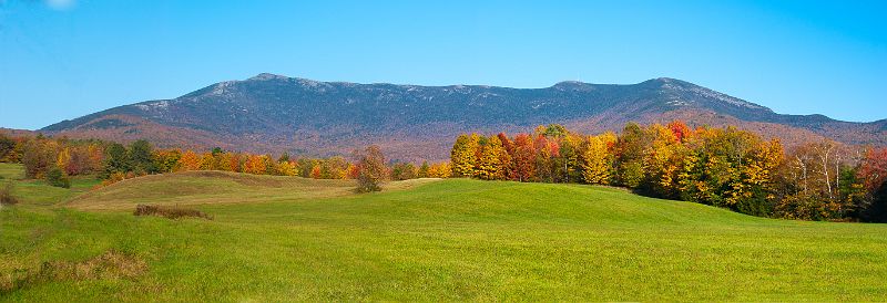 Mt_Mansfield_CasyHill_4570.jpg - #0331_Mt. Mansfield from the field off Pleasant Valley Road, Underhill, Vewrmont -- Casy's Hill sledding area right rear.