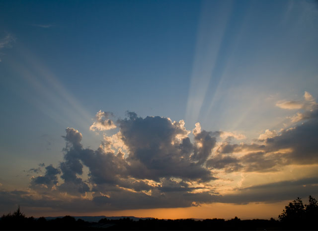 Sunset_DSC07180.jpg - #0232_Sunset from our rental house, Pienza, Italy.