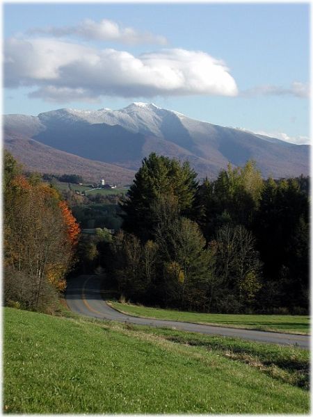 MtMansfield-Cambridge-1-w.jpg - #0027_Mount Mansfield from the King Farm in Fletcher, Vermont.  Looking towards Cambridge, Vermont with the Basset Farm in the distance.