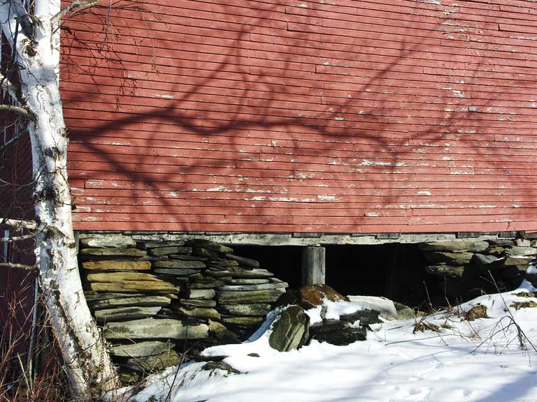 RedBarnSideWhiteBirchPICT20-w.jpg - #0032_Red Barn, White Birch, Brookfield, Vermont
