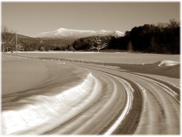 VT-Jericho-sepa-w.jpg - #0042_Mount Mansfield as seen from RT 15 just before Browns River in Underhill Flats, Vermont.